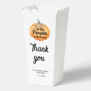 Little Pumpkin is on the way Baby Shower  Favour Box
