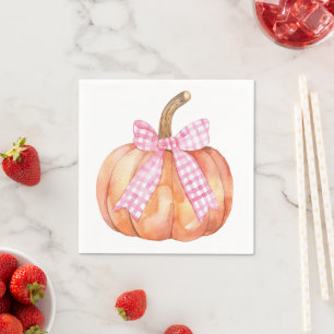 Little Pumpkin is on the Way Baby Shower  Napkin