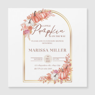 Little Pumpkin Is On the Way Invitation 