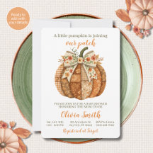 Little Pumpkin Joining Our Patch Baby Shower