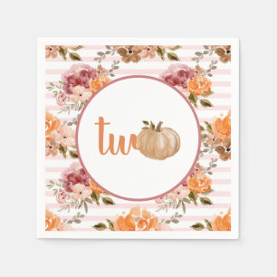 Little Pumpkin Napkins Our Little Pumpkin Is Two