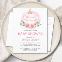 Little Pumpkin On Her Way Baby Shower