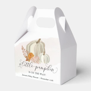 Little Pumpkin on the Way Baby Shower Customised Favour Box