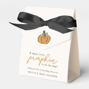 Little Pumpkin On The Way Baby Shower Favour Boxes
