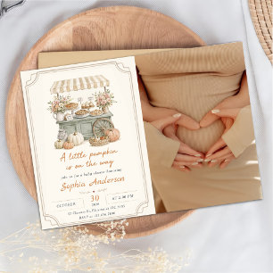 Little Pumpkin on the Way Baby Shower Invitation