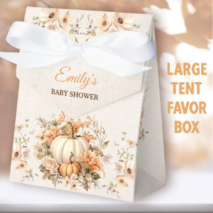 Little Pumpkin On The Way Baby Shower Large Tent Favour Box
