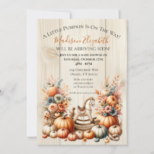 Little Pumpkin On The Way Invitation
