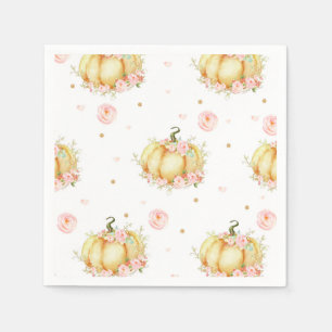 Little Pumpkin Paper Napkins Baby Shower Birthday