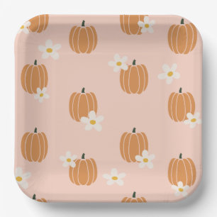 Little Pumpkin Paper Plates