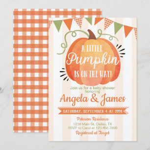 Little Pumpkin Patch Baby Shower Invitation
