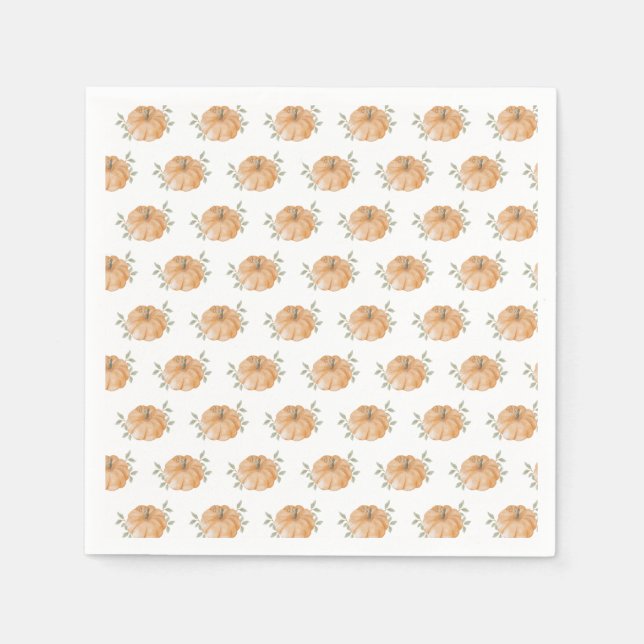  Little Pumpkin Pattern Autumn  Napkin (Front)