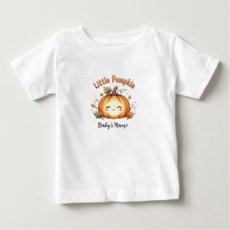 Little Pumpkin Personalised Baby T-shirt