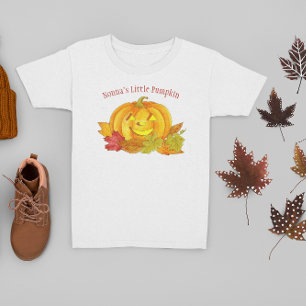 Little Pumpkin Personalised Toddler T-Shirt