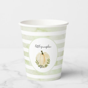 Little Pumpkin Plates Rustic Fall Baby Shower Paper Cups