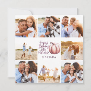little pumpkin purple pink floral multi photo