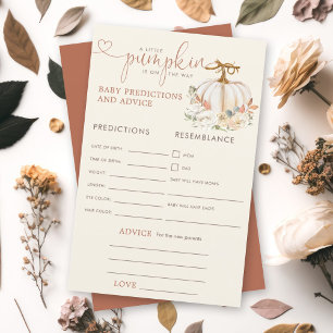 Little Pumpkin Rustic Baby Predictions Advice