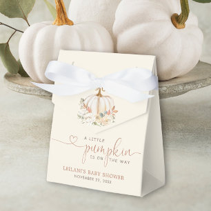 Little Pumpkin Rustic Baby Shower Favour Box