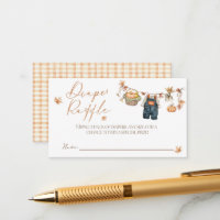 Little Pumpkin Rustic Baby Shower game card