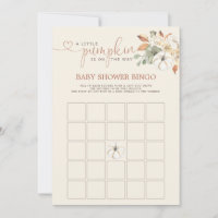 Little Pumpkin Rustic Floral Bingo Shower Games
