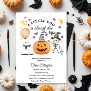 Little Pumpkin’s First Halloween Baby shower Invitation