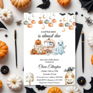 Little Pumpkin’s First Halloween Baby shower Invitation