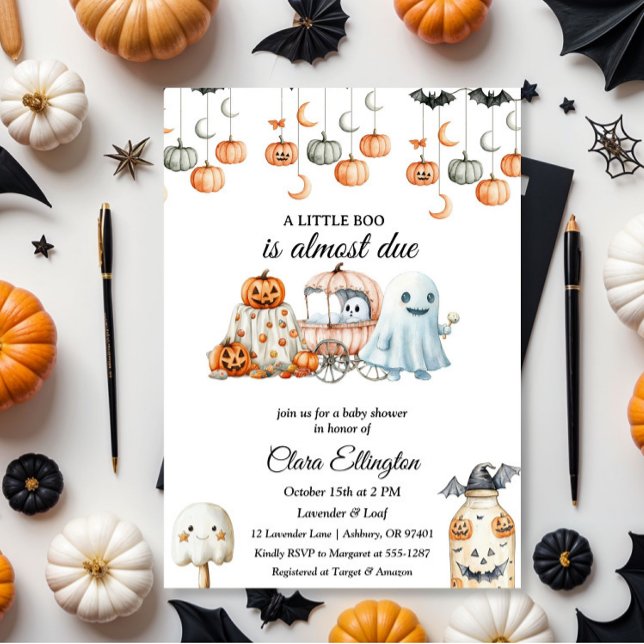 Little Pumpkin’s First Halloween Baby shower Invitation (Creator Uploaded)