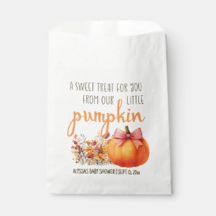 Little Pumpkin Sweet Treat Baby Shower Favour Bags