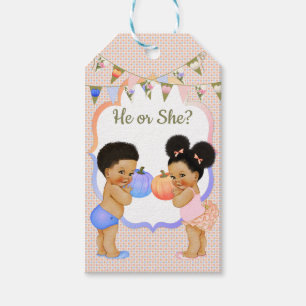 Little Pumpkin Thank You Gift Tag Med Puffs