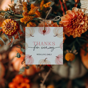 Little Pumpkin Turning One Birthday  Favour Tags