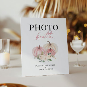 Little Pumpkin Turning One Photobooth Sign