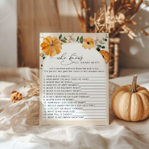 Little pumpkin who knows daddy best game