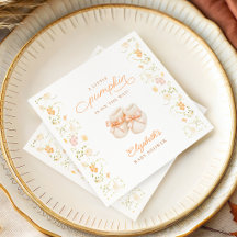 Little Pumpkin Wildflowers Baby Shower Napkins