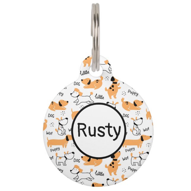 Little Puppy Pet Tag (Front)