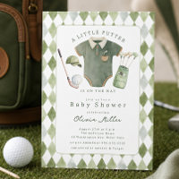 Little Putter Baby Shower Invitation