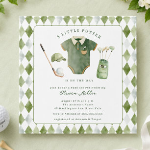 Little Putter Baby Shower Invitation