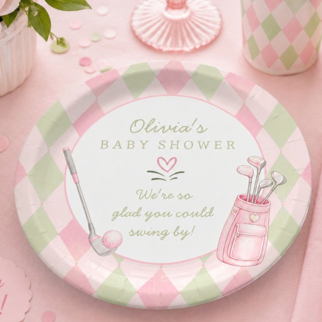 Little Putter Baby Shower Plate (Creator Uploaded)