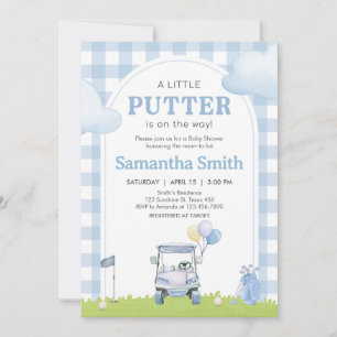 Little Putter Golf Baby Shower Invitation