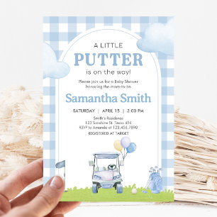 Little Putter Golf Baby Shower Invitation
