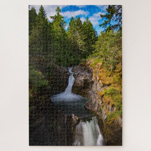 Little Qualicum Falls Vancouver Island Canada Jigsaw Puzzle (Vertical)