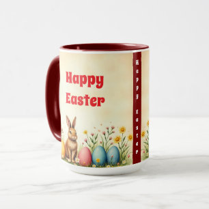 Little Rabbit And Easter Eggs Popular Collection Mug