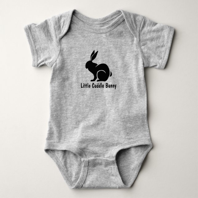 Little Rabbit Design Baby Bodysuit (Front)