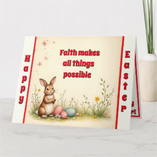 Little Rabbit Easter Vintage Popular Collection Card