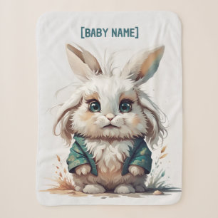 Little Rabbit Personalised Sherpa Blanket