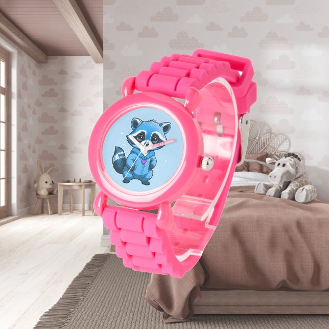 Little Racoon In Blue eWatch Watch (Creator Uploaded)