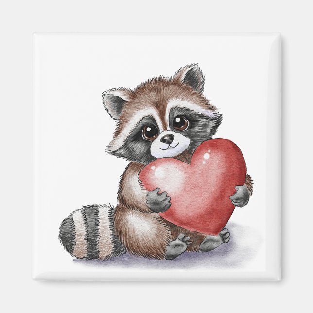 Little Racoon Magnet (Front)