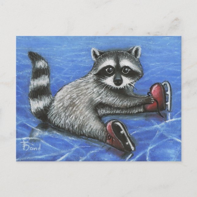 Little racoon postcard (Front)