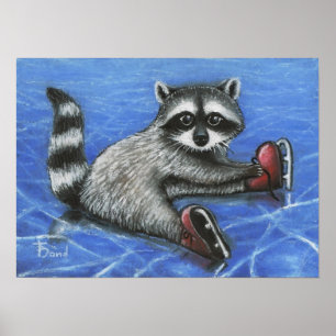 Little racoon print