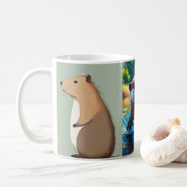 little rat mug (With Donut)
