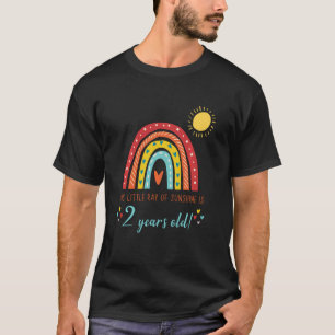 Little Ray Of Sunshine 2nd Birthday Bday Party Fam T-Shirt