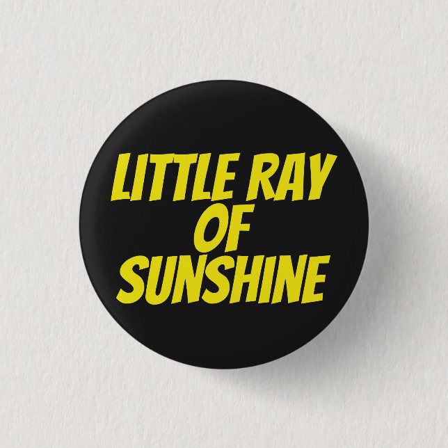 Little ray of sunshine | 3 cm round badge (Front)